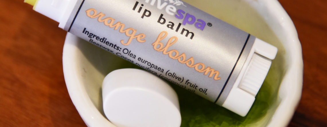 Natural olive oil lip balm orange blossom