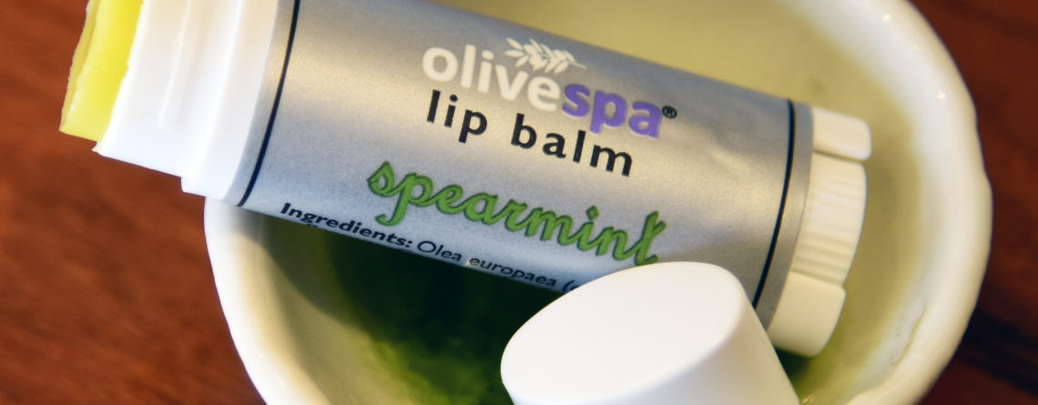 Natural olive oil lip balm spearmint